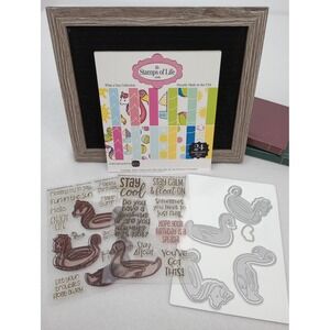 The Stamps of Life Floaties Collection Craft Set Summer Pool floaties2stamp